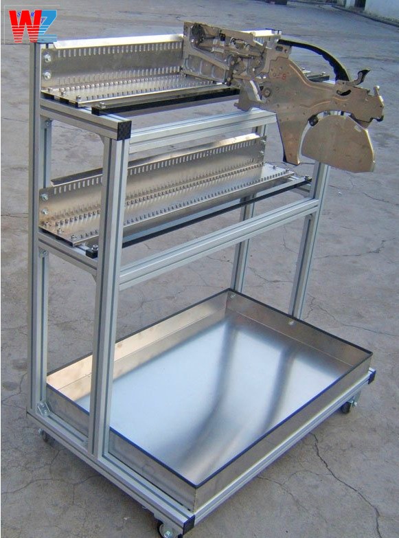 Roll Container SMT Feeder Carts Four Wheel SAMSUNG SM SMT Feeder Rack