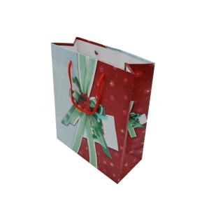 China CMYK Colored Paper Gift Bags With Handles Lamination Finishing factory
