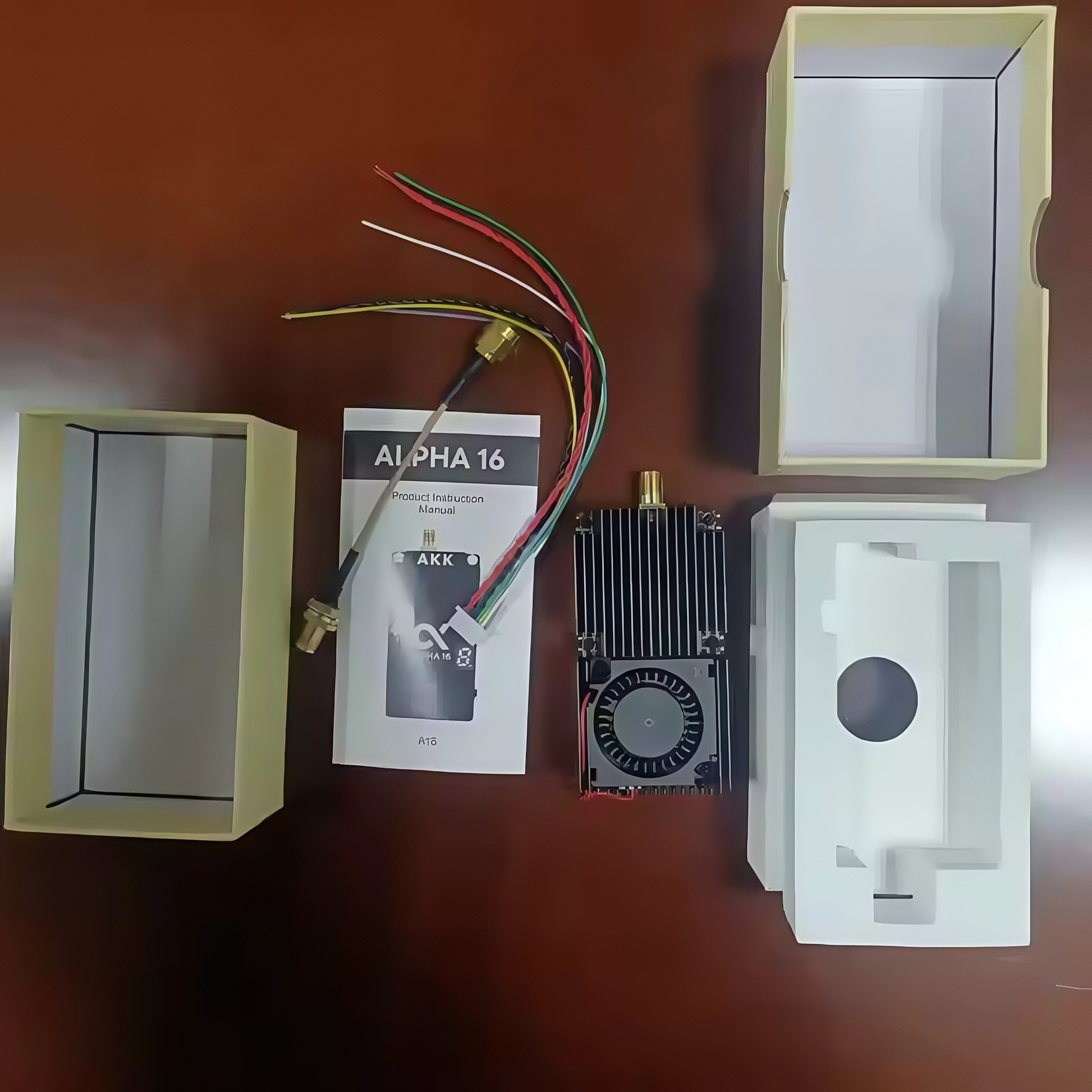 AKK Alpha 16 VTX 4.9G 5.8G 25mW/1W/3W/5W/8W/16W 96CH Video Transmitter Supportable Smart Audio