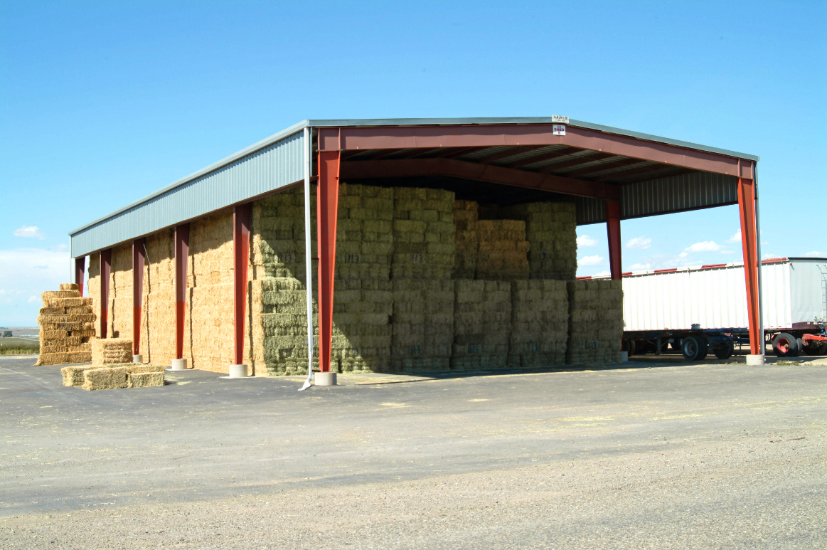 Large Farm Shed Agricultural Warehouse With Q235/Q345B Grade Structure