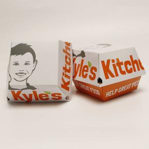 China Recyclable Fried Chicken Packaging Boxes Burger Paper Take Out Containers factory