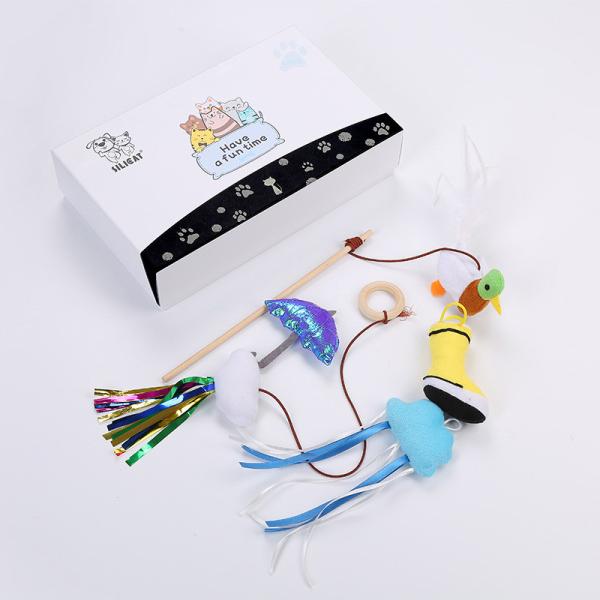 Interactive Laser Cat Teaser Toy Feathers Wand Assorted Plush Vocal Shoes Birds