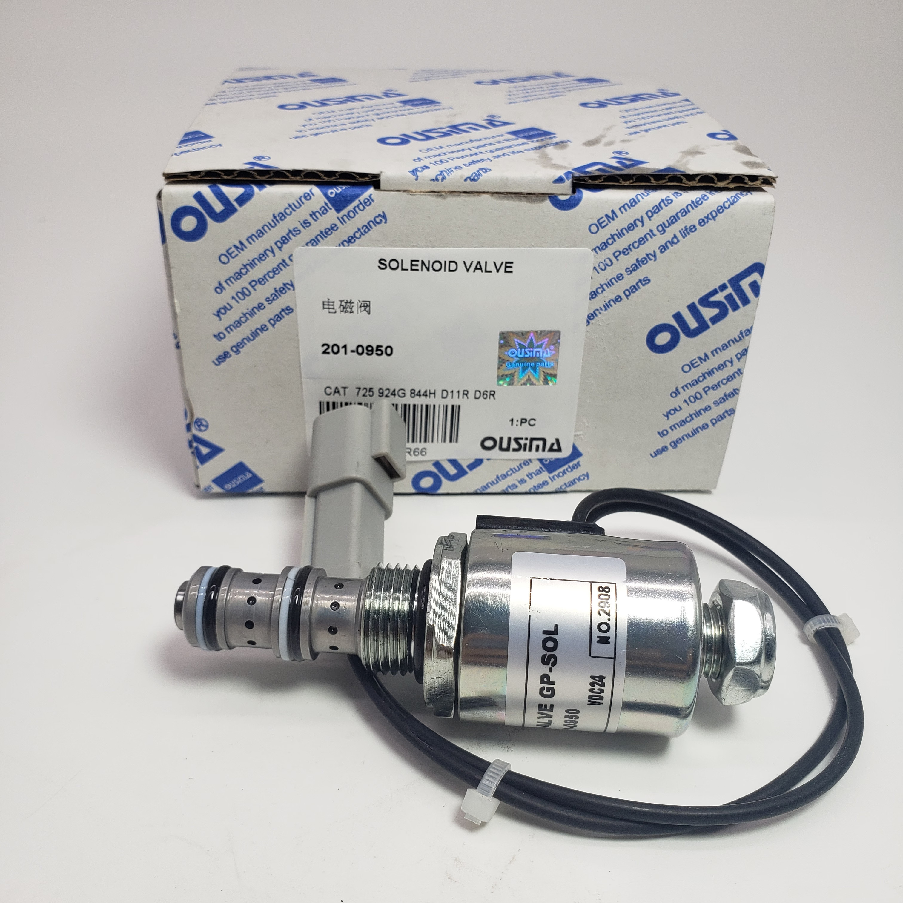 Solenoid Valve 201-0950 2010950 For CAT 3056 3126 924G C9 C11