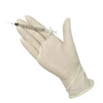 Skin Color Latex Gloves Powdered Examination Gloves Disposable For Cleanroom