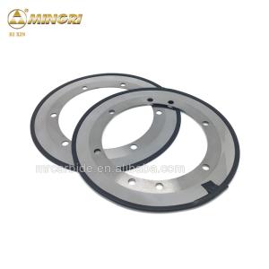 China High Hardness Carbide Disc Cutter Round Blade For Slitting Corrugated Board Paper factory