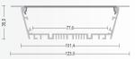 101.4*35mm 2.5m Aluminium Extrusion Heat Sink Profiles