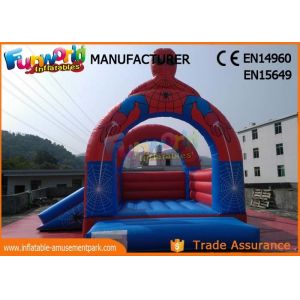 China Giant Inflatable Jumper Commercial Bounce House Red And Blue on sale