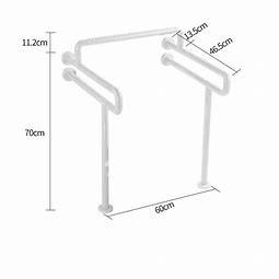 30cm Stainless Steel Toilet Accessories Sets Toilet Handrail Handicap Toilet