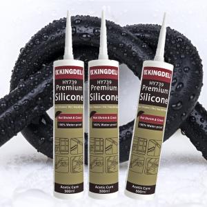 China White Acetic General Purpose Glass Adhesives Silicone Glue Weatherproof factory