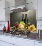 Logo Customized Logo 6mm Ultra Clear Glass Kitchen Splashbacks with Digital