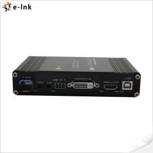 China 1Ch 1080P DVI plus USB KVM + 1Ch RS232 + 1Ch Bidi Stereo Audio + 1Ch GPIO over Fiber Extender factory