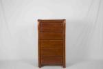 Elegant Solid Wood Bedroom Furniture , Walnut Bedside Table Space Saving