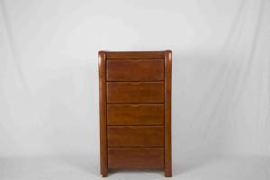 China Elegant Solid Wood Bedroom Furniture , Walnut Bedside Table Space Saving factory