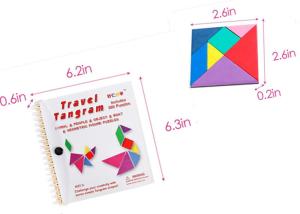 China Colorful EVA Game Puzzle Shapes Magnetic Tangram Road Trip factory