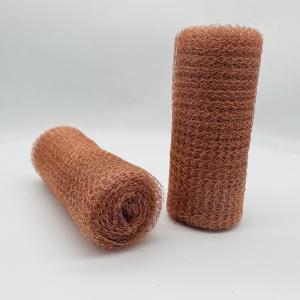 China Oil Demister Copper Knitted Mesh 400mm Width factory