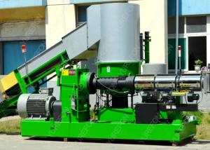 China Washed Recycled PP PE Film Plastic Pelletizing Equipment With Vacuum Exhaust System factory