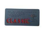 Jacket Embossed Leather Labels Logo Imprintable Suede Burned Look 3D Effect