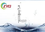 Silver Bathroom Shower Aluminuim Tube Chrome Plated Finish Surface