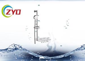 China Silver Bathroom Shower Aluminuim Tube Chrome Plated Finish Surface factory