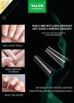Ladder/Stair Shape Half Cut False Nail French Style Artificial Nail Tips Fake