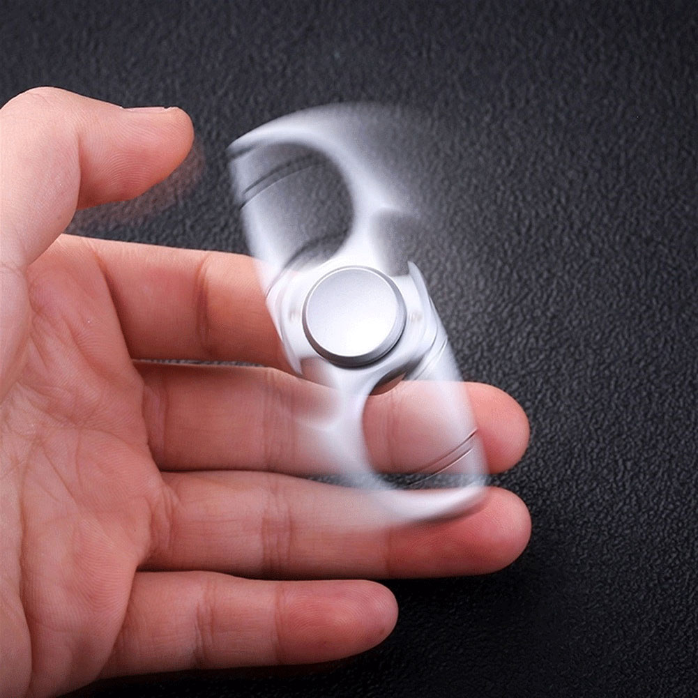 Unisex Metal Keychain Bottle Opener Fidget Spinner Toy for Anxiety and Stress Relief