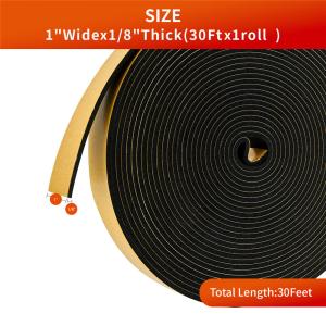 China Weather Stripping Door Seal Strip Strong Adhesive Soundproof Weatherproof Foam Tape Insulation For Sliding Door factory