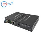 10/100/1000Mbps RJ45 to SFP media converter with DC5V power supply