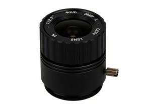 China 1/2.7&quot; 4mm F1.6 3Megapixel CS mount 116degree wide angle lens, CS lens for security CCTV IP cameras factory