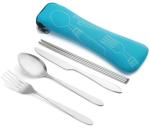 Eco Friendly Stainless Steel Outdoors Travelling 4pcs Tableware Set for