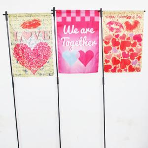China Holiday Valentine Garden Flag hearts factory