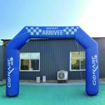 Oxford Cloth Giant Entrance Inflatable Arch Advertising Events With Led Light