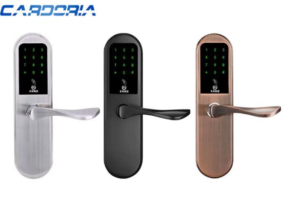 Zinc Alloy Panel Narrow Stile Smart Lock , Single / Double Bolt Digital Smart