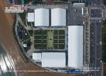 Waterproof PVC Roof Outdoor Exhibition Tents Marquee with Tempering Glass Sides