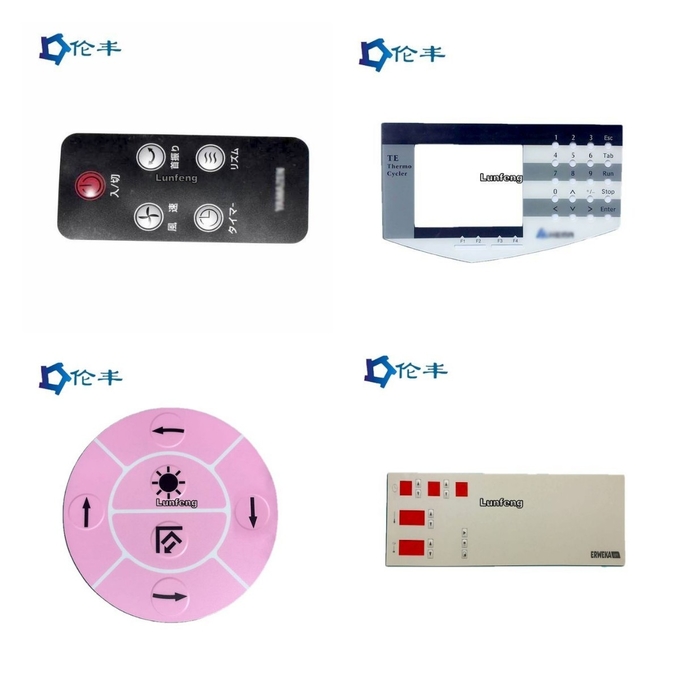 Silk Screen Front Control Panel Graphic PET Digitally Printed Overlays