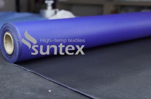 China Waterproof PU Coated Fiber Glass Cloth For Welding Blankets Welding Curtains factory