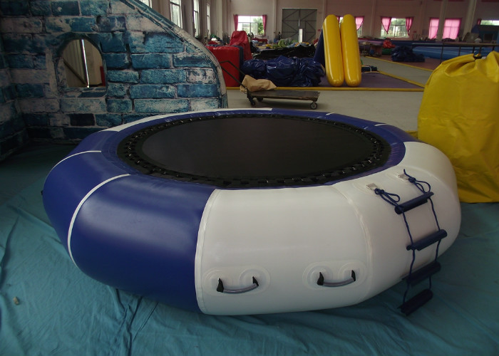 Lake Inflatable Water Games Inflatable Water Trampoline Dia3m 0.9mm PVC Trapaulin