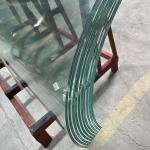 Architectural Curved Glass Manufacturers Hot Bending Tempered Glass Shower Room
