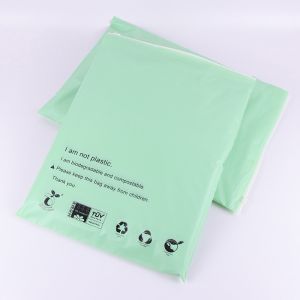 Frosted Recycled Compostable Biodegradable Plastic Bag Matte With Zipper