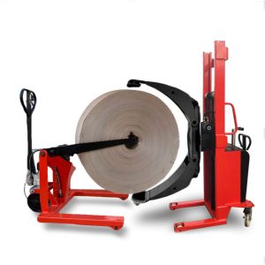 Custom Roll Handling Solutions Electric Semi Electric Stackers For Paper And