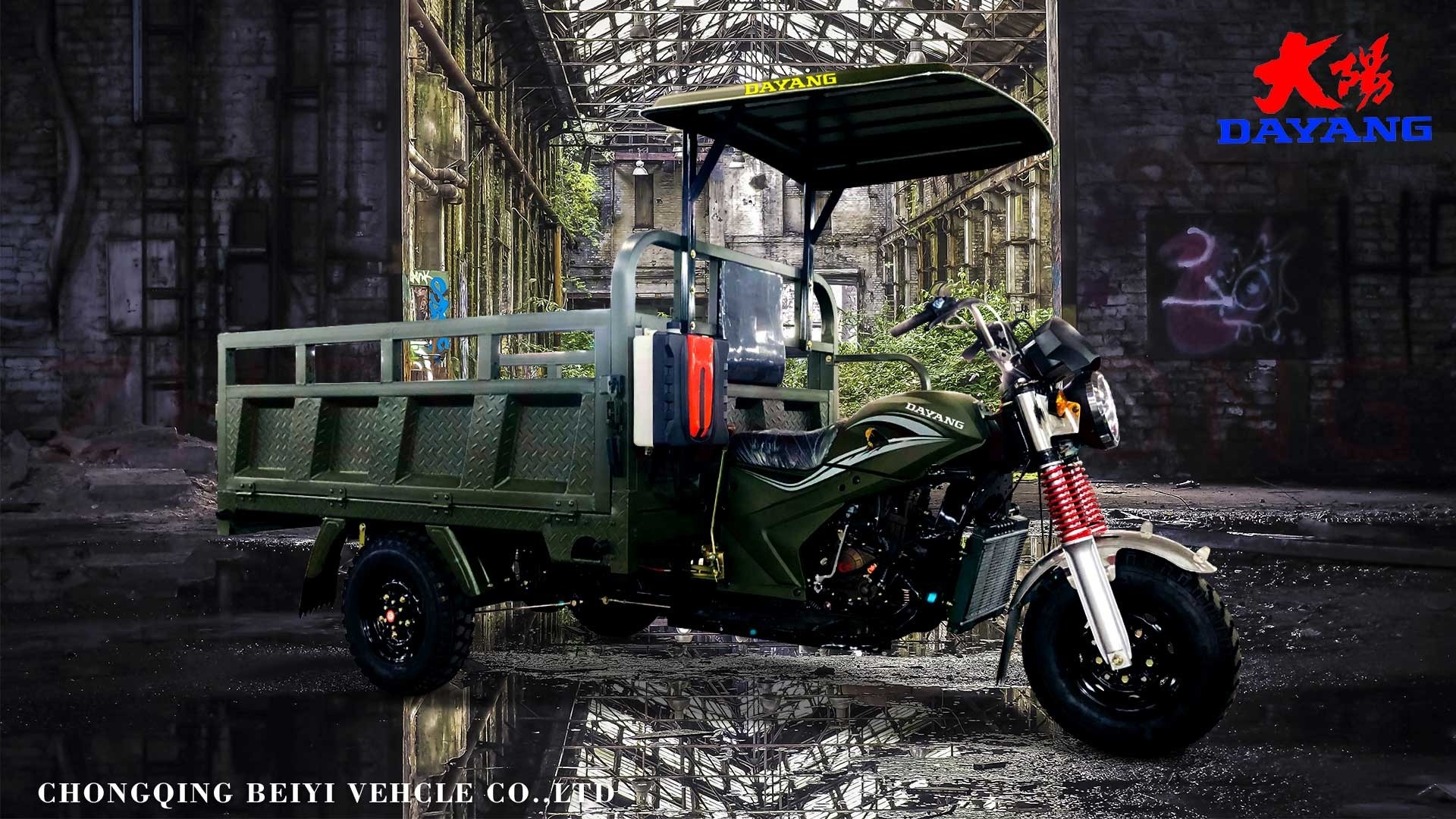 200CC Motorized Cargo Tricycle for Heavy Duty Transportation