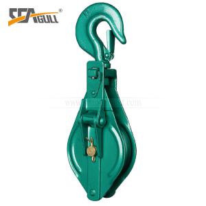 China 8 Ton Single Sheave Snatch Block Side Opening Link Permits Quick factory