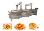 Gas Heating Onion Ring Automatic Fryer Machine Continuous Onion Fryer Equipment