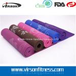 solid color printed yoga mats with customized patten