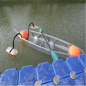 China Day / Night 2 Seats Clear Acrylic Kayak , See Through Ocean Touring Kayak factory