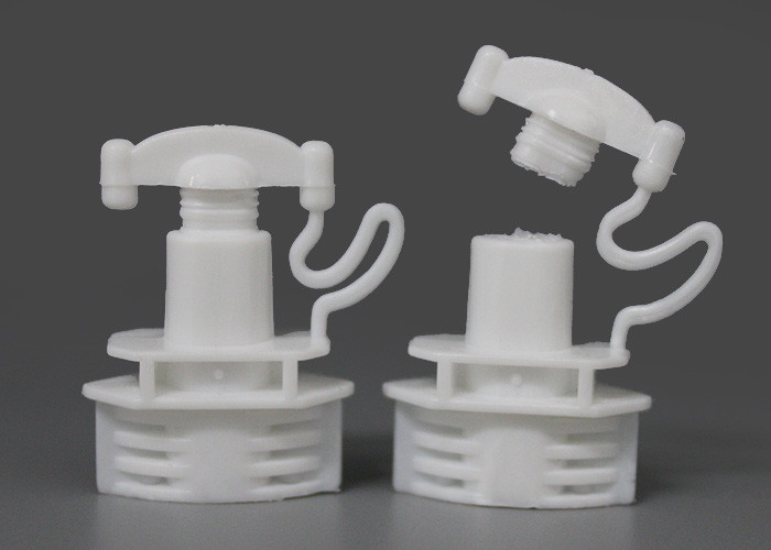 White Twist Spout Cap Packing On Soft Package PE Food Grade Material