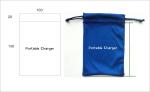 Silkscreen Small Microfiber Sunglasses Bag , TUV Drawstring Glasses Pouch