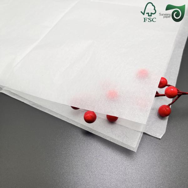 Food Grade Biodegradable Greaseproof Wrapping Paper Coated With Baking Silicone Oil