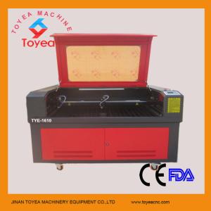 China 1610 two laser heads Laser Cutter machine 100W laser tube TYE-1610-2 factory