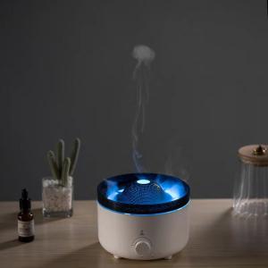 China Whisper Quiet Bedroom Humidifier With Smart Timer Flame Air Humidifier factory