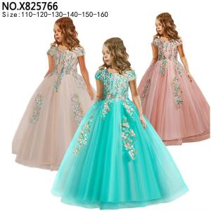 China girl's princess dress evening dress wear party dress ready goods ready to ship stock 74 factory